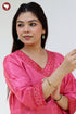 Tussar Cotton Kurta Pant & Dupatta Set in Floral Block Print