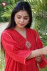 Chanderi Silk Kurta & Pant Set with Embroidery
