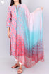 Bizzy Lizzy Kurta With Chiffon Dupatta in Block Print