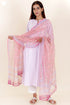 Khaadi Kurta With Kota Doria Dupatta in Floral Block Print