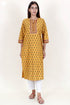 Khaadi Kurta And Kota Doria Dupatta Set With Block Print