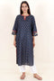 Cambric Cotton Kurta And Mulmul Dupatta With Block Print