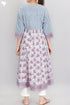Cambric Cotton Yoke Dress With Assorted Block Print