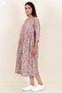 Cambric Cotton Dress In Block Print