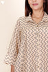 Cotton Silk Dress In Block Print