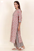 Cambric Cotton Kurta In Floral Block Print