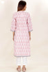 Cambric Kurta In Block Print