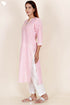 Cambric Cotton Kurta In Block Print