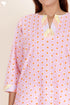 Cambric Cotton Kurta In Block Print