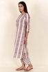 Cambric Cotton Kurta In Block Print