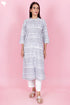 Cambric Cotton Kurta In Floral Block Print