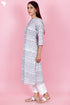 Cambric Cotton Kurta In Floral Block Print
