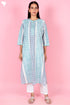 Cambric Cotton Kurta In Block Print