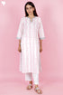 Cambric Kurta In Floral Block Print