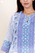 Mulmul Cotton Kurta In Floral Block Print