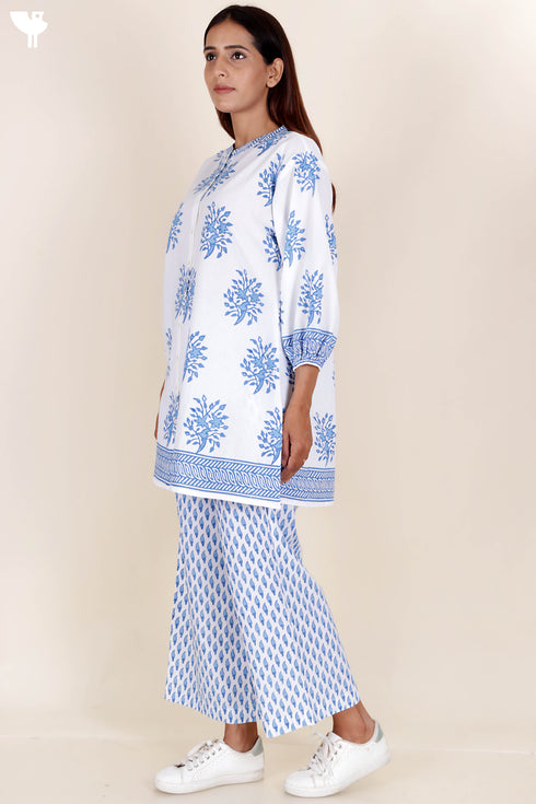 Cotton Co-Ord Set In Block Print