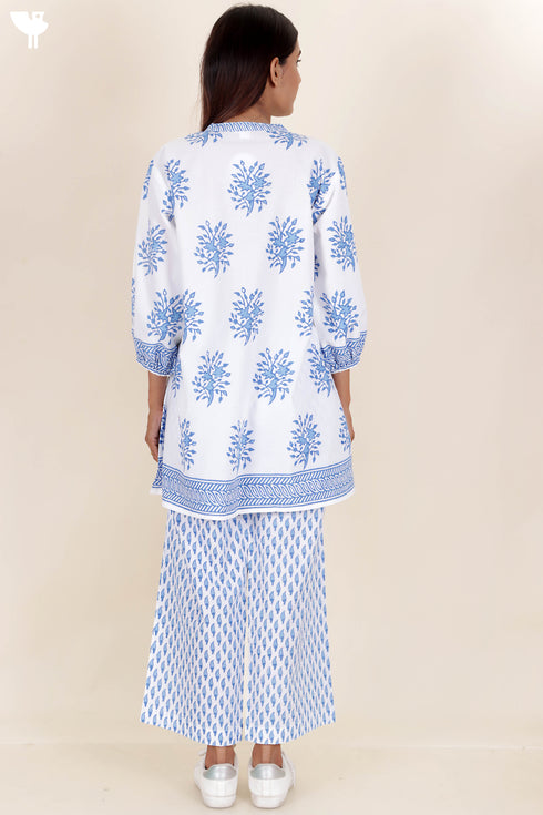 Cotton Co-Ord Set In Block Print