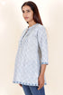 Cambric Cotton Top in Floral Block Print