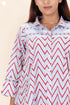 Cambric Cotton Dress In Floral Block Print