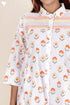 Cambric Cotton Dress In Floral Block Print