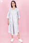 Cambric Cotton Dress In Block Print