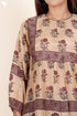 Modal Silk Top In Floral Block Print