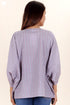 Cambric Cotton Poncho Top In Floral Print