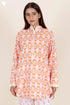 Cambric Cotton Top In Block Print