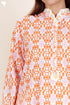 Cambric Cotton Top In Block Print
