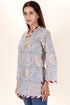 Cambric Cotton Top In Block Print
