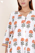 Cambric Cotton Dress In Block Print