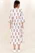 Cambric Cotton Dress In Block Print