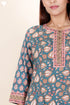 Cambric Cotton Dress In Block Print