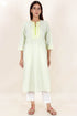 Cambric Cotton Kurta In Floral Block Print