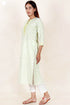Cambric Cotton Kurta In Floral Block Print