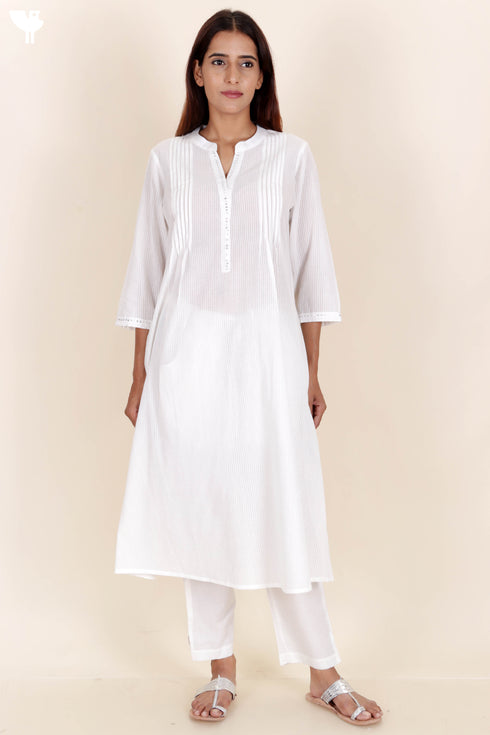 Cotton Kurta With Embroidery