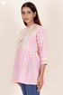 Cambric Cotton Top In Block Print