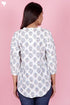 Cambric Cotton Shirt In Block Print