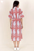 Cambric Cotton Dress In Block Print