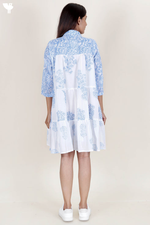 Mulmul Cotton Striped Midi Dress