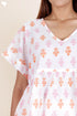 Cambric Cotton Top In Block Print