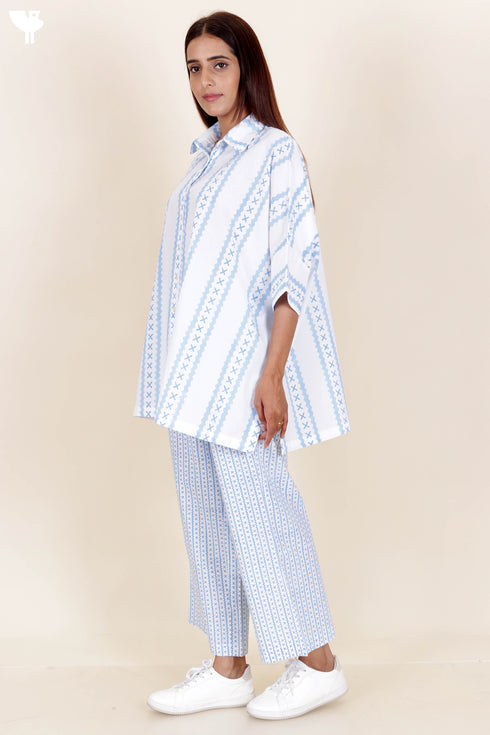 Cotton Co-Ord Set In Block Print