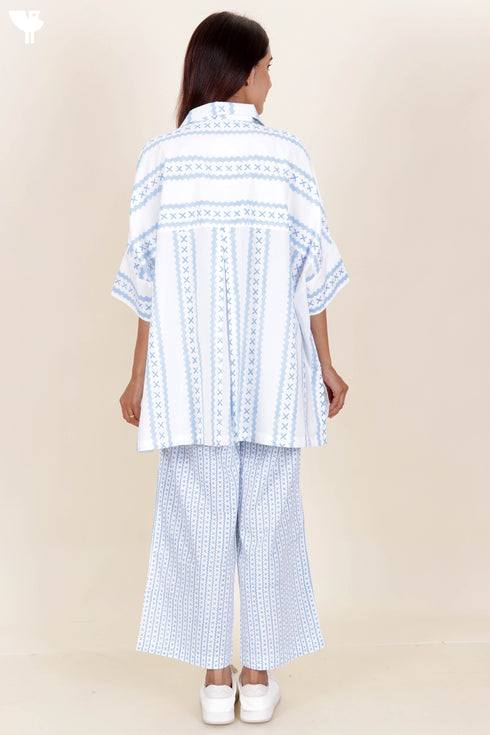 Cotton Co-Ord Set In Block Print