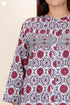 Cambric Cotton Top In Floral Print
