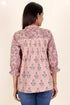 Cambric Cotton Top In Block Print