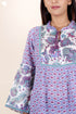 Mulmul Cotton Tiered Dress In Floral Print
