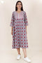 Mulmul Cotton Dress In Floral Print