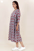 Mulmul Cotton Dress In Floral Print