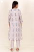Chanderi Silk Kurta With Slip In Block Print
