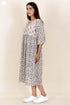 Crepe Cotton Dress In Block Print